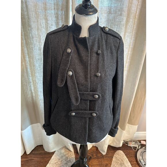 NWOT IRO Gray Wool Blend Jacket SZ 1 Made in Europe - Picture 3 of 8